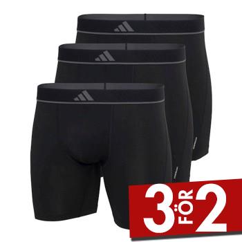 adidas Kalsonger 3P Active Micro Flex Boxer Brief Svart polyester Small Herr
