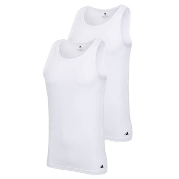 adidas 2P Active Flex Cotton Tank Top Vit bomull XX-Large Herr | apparel & accessories - clothing - activewear | ModeLejon