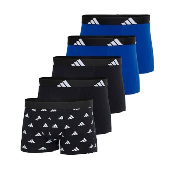 adidas Kalsonger 5P Active Flex Trunks Svart/Blå bomull Small Herr