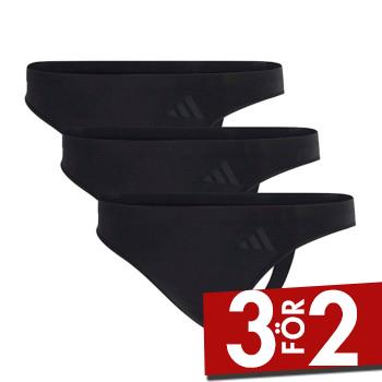 adidas Trosor 3P Sport Active Seamless Low Rise Thongs Svart polyamid Small Dam