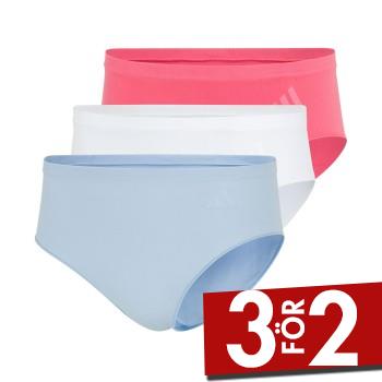 adidas Trosor 3P Sport Active Seamless Hipster Bl&aring;/Rosa polyamid Small Dam