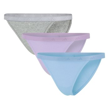 adidas Trosor 3P Sport Active Essentials Cotton Tanga Flerfärgad bomull Small Dam