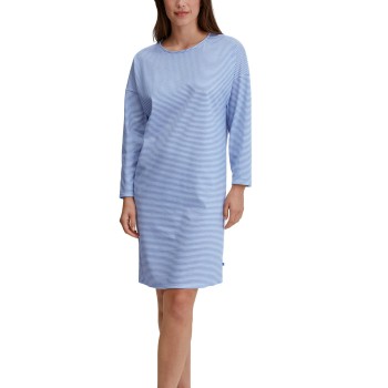Calida Lovely Nights Long Sleeve Nightdress Ljusblå bomull Small Dam | apparel & accessories - clothing - sleepwear & loungewear - nightgowns | ModeLejon