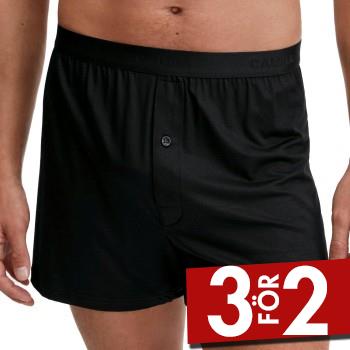 Calida Kalsonger Natural Cooling Boxer Shorts Svart tencel Small Herr