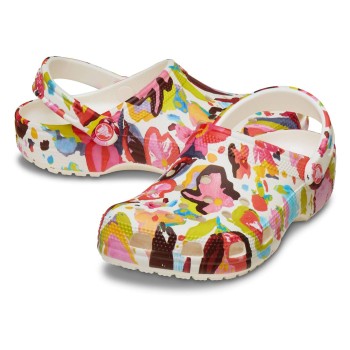 Crocs Classic Painted Floral Clog