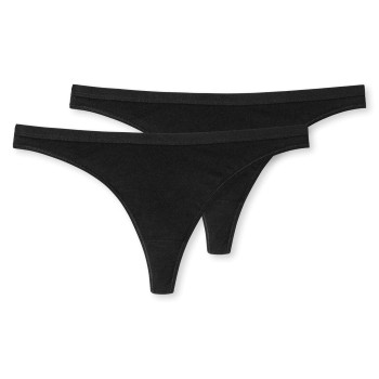 2-Pakning Schiesser 95-5 Organic Cotton Thongs
