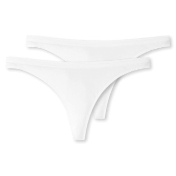 2-Pakning Schiesser 95-5 Organic Cotton Thongs
