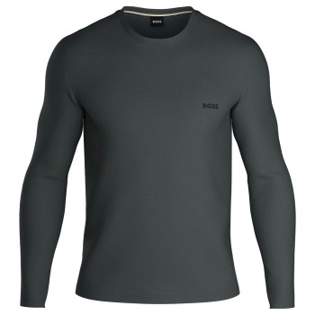 BOSS Waffle Sweatshirt Mörkgrön Large Herr | apparel & accessories - clothing - sleepwear & loungewear | ModeLejon