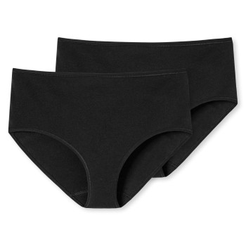 Schiesser Trosor 2P 95-5 Organic Cotton Midi Briefs Svart bomull X-Large Dam | apparel & accessories - clothing - underwear & socks - lingerie | ModeLejon