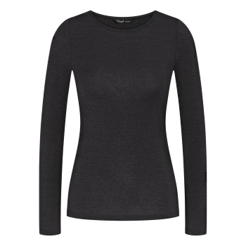 Triumph Beauty Layers Wool Long Sleeve Top Svart ull Small Dam
