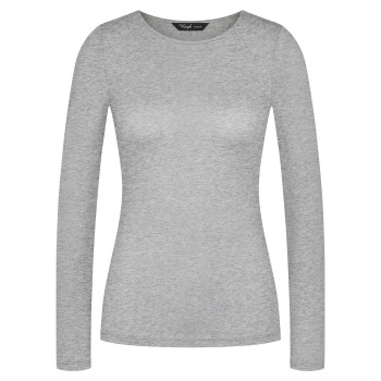 Triumph Beauty Layers Wool Long Sleeve Top Grå ull Small Dam