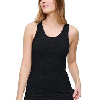 Triumph Beauty Layers Wool Tank Top Svart ull Small Dam