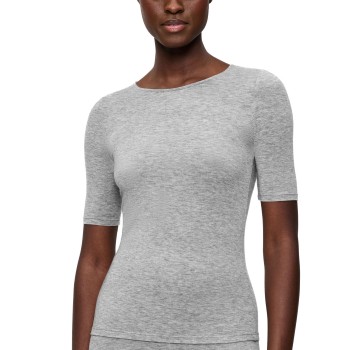 Triumph Beauty Layers Short Sleeve Wool Top Grå ull Small Dam