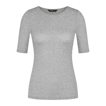 Triumph Beauty Layers Short Sleeve Wool Top Grå ull Small Dam
