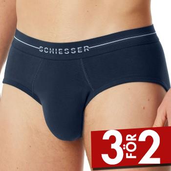 Schiesser Kalsonger 2P Cotton Flex Rio Briefs Marin bomull Small Herr