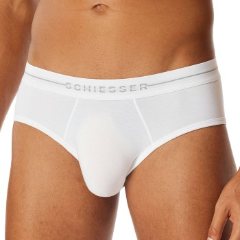 Schiesser Kalsonger 2P Cotton Flex Rio Briefs Vit bomull Small Herr