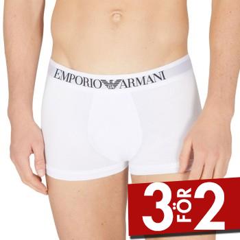 Armani Logo Boxer Brief Kalsonger Vit bomull Small Herr