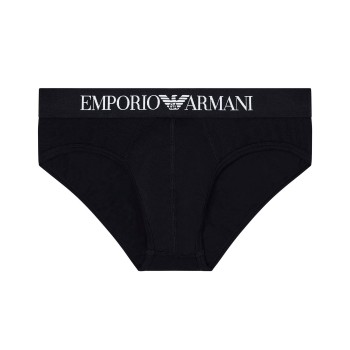 Armani Logo Brief Kalsonger Svart bomull Small Herr
