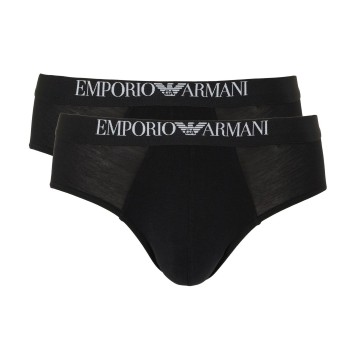 Armani Endurance Briefs Kalsonger 2P Svart bomull Small Herr