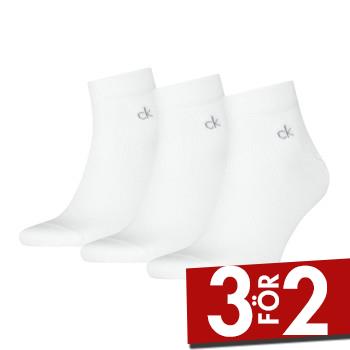 Calvin Klein Strumpor 3P Classic Quarter Socks For Men Vit Strl 39/42 Herr