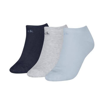 Calvin Klein Strumpor 3P Sneaker Socks For Women Grå/Blå Strl 35/38 Dam