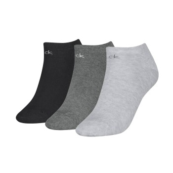 Calvin Klein Strumpor 3P Sneaker Socks For Women Gr&aring; Strl 39/42 Dam