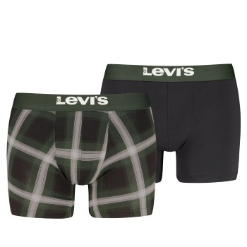 Levis Kalsonger 2P Argyle Check Boxer Grön bomull Medium Herr