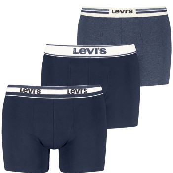 Levis Kalsonger 3P Gift Icon Combi Boxer Marin bomull Medium Herr