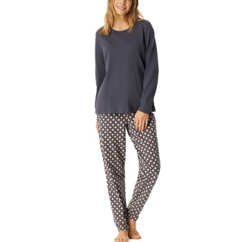 Schiesser Comfort Essentials Pyjama Set Mörkgrå bomull XX-Large Dam | apparel & accessories - clothing - sleepwear & loungewear - pajamas | ModeLejon