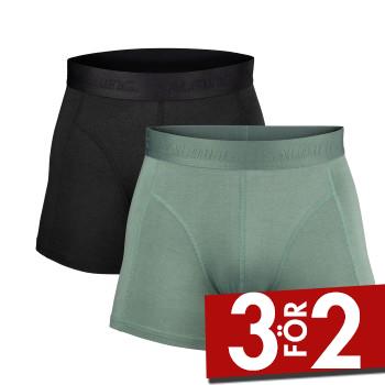 Salming Kalsonger 2P Boxer Briefs Svart/Gr&ouml;n Medium Herr