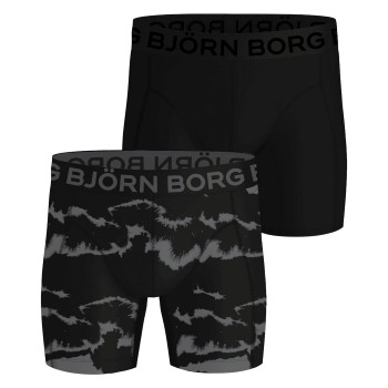 Björn Borg Kalsonger 2P Sports Lightweight Boxers Svart/Grå polyester Medium Herr