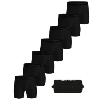 Björn Borg Kalsonger 7P Sports Lightweight Boxer Trunks Svart polyester Small Herr