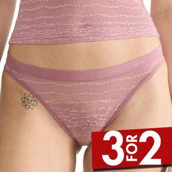 Sloggi Trusser FREE Evolve Lace String Gammelrosa Sloggi 01 Dame
