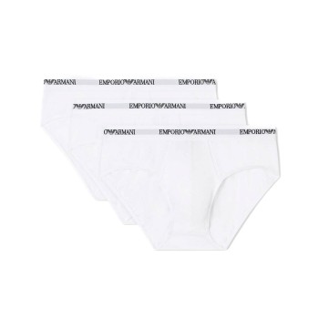 Armani Stretch Jersey Briefs Kalsonger 3P Vit bomull Small Herr