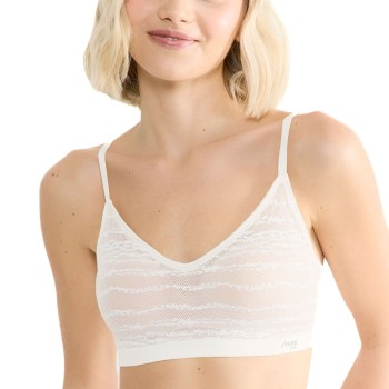 Sloggi BH FREE Evolve Lace Push-Up Bra Elfenben Sloggi 02 Dam | apparel & accessories - clothing - underwear & socks - bras | ModeLejon