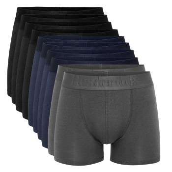 Rester&ouml;ds Kalsonger 10P Gunnar Cotton Boxer Flerf&auml;rgad ekologisk bomull Small Herr