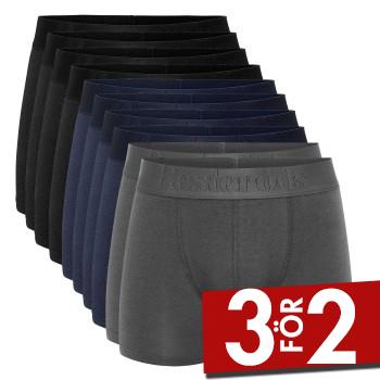 Rester&ouml;ds Kalsonger 10P Gunnar Cotton Boxer Flerf&auml;rgad ekologisk bomull Small Herr
