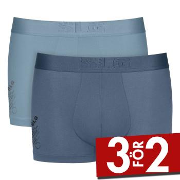Sloggi Kalsonger 2P SLG Base Soft Trunk Bl&aring; Small Herr