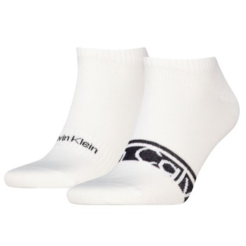 2-Pack Calvin Klein Cotton Logo Stripe Sneaker Socks