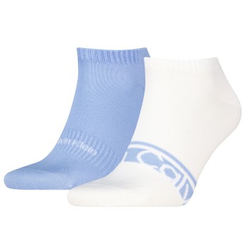 2-Pack Calvin Klein Cotton Logo Stripe Sneaker Socks