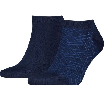 2-stuks verpakking Tommy Hilfiger Cotton Sneaker Socks Patterned