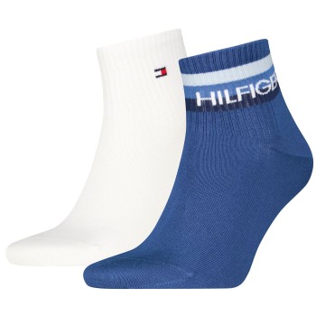 2-Pack Tommy Hilfiger Logo Ankle Socks Cotton Blend