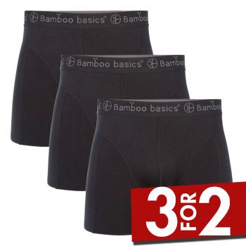 Bamboo basics 3P Rico Boxers Sort Small Herre billede