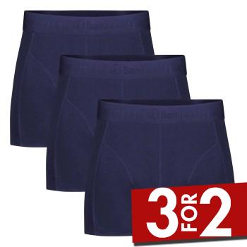 Bamboo basics 3P Rico Boxers Navy Small Herre billede
