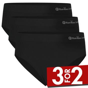 Bamboo basics Trusser 3P Belle Seamless Full Brief Sort Small Dame billede