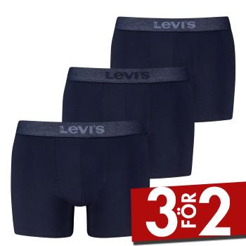 Levis Kalsonger 3P Logo Boxer Briefs Marin bomull Small Herr