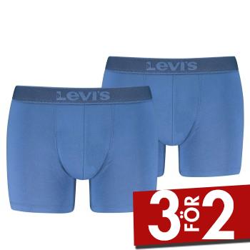 Levis Kalsonger 2P Men Twill Boxer Brief Bl&aring; bomull Small Herr