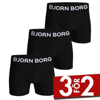 Bj&ouml;rn Borg Kalsonger 3P Organic Cotton stretch Boxer Svart Medium Herr