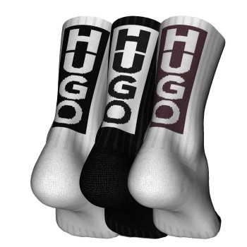 3-Paquet HUGO Back Label Socks