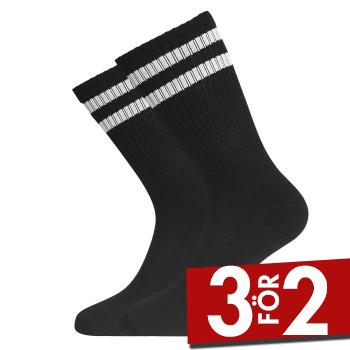 Bamboo basics Strumpor 2P Senna Outdoor Quarter Socks Svart/Vit Strl 41/46